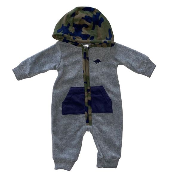 Carter's Other - ⭐️3 Months Carters Baby Boys Fleece Hooded Romper⭐️